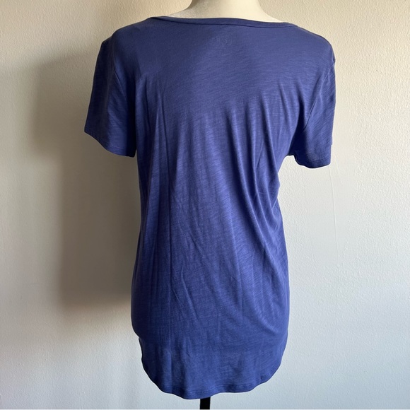 NWT LOFT Soft Blue Scoop Neck T Shirt - Picture 5 of 10